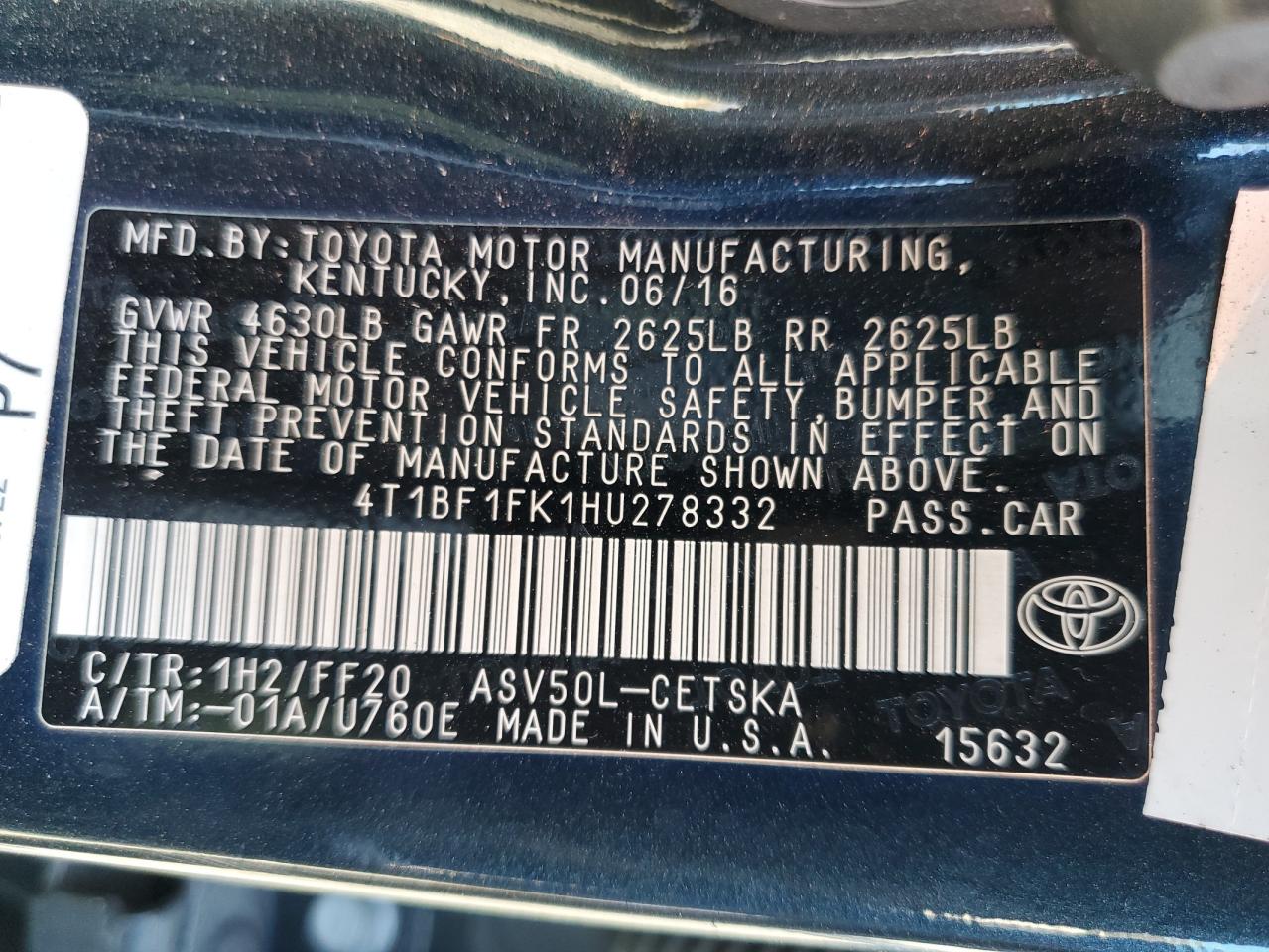 2017 Toyota Camry - Image 12