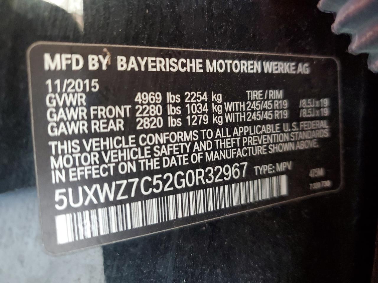 2016 BMW X3 - Image 13