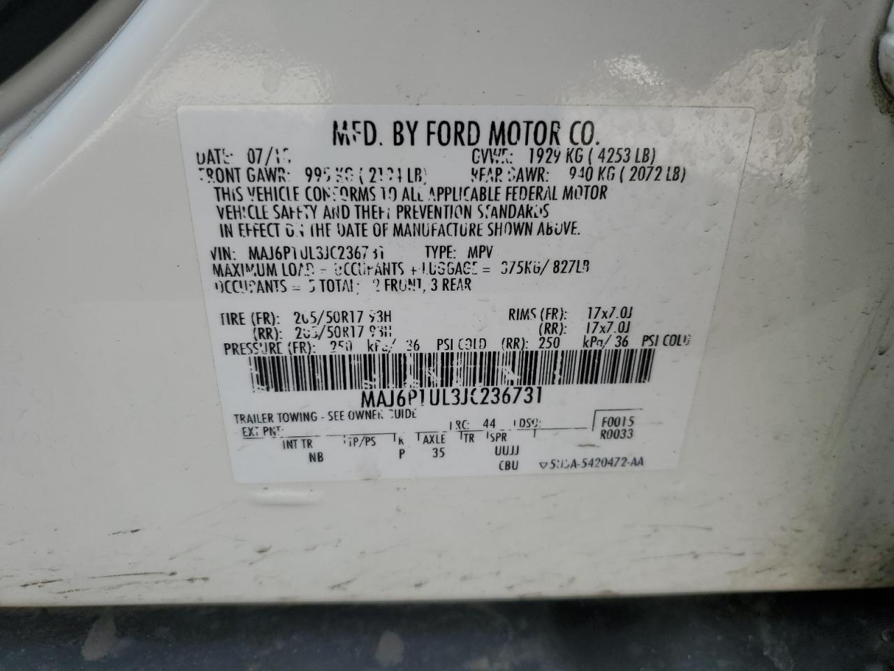 2018 Ford EcoSport - Image 13