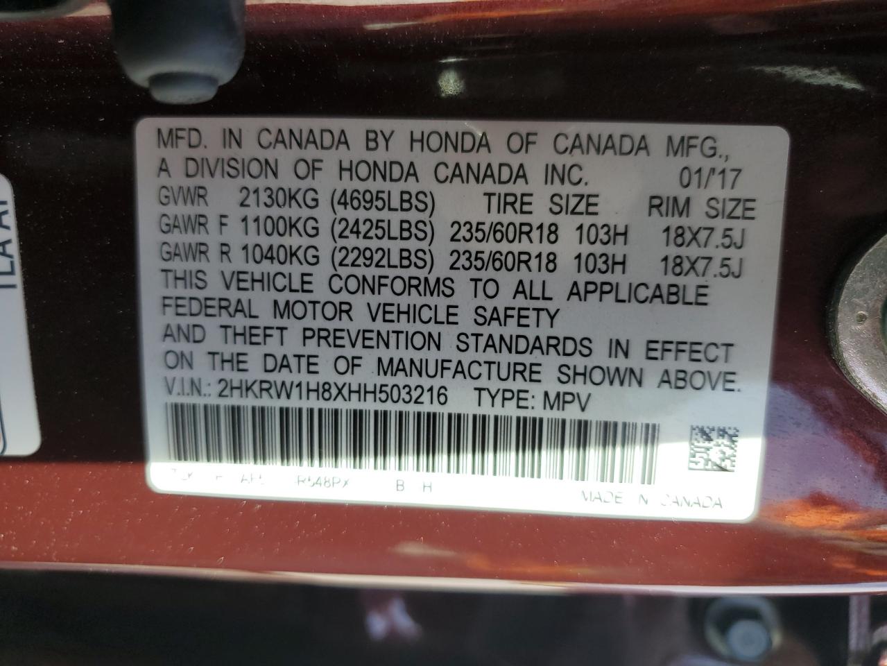 2017 Honda CR-V - Image 13