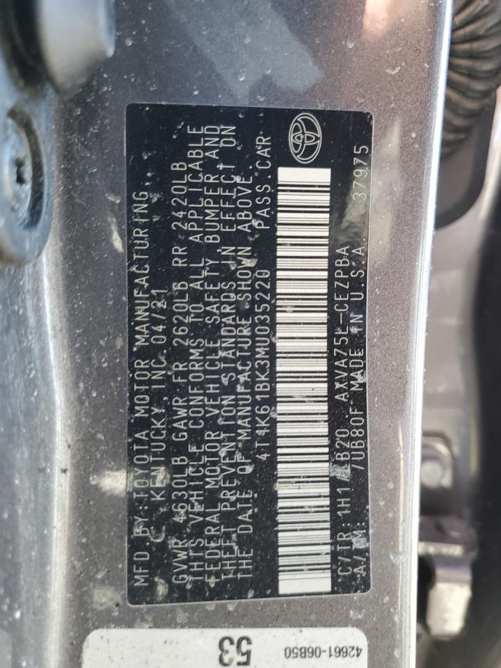 2021 Toyota Camry - Image 12