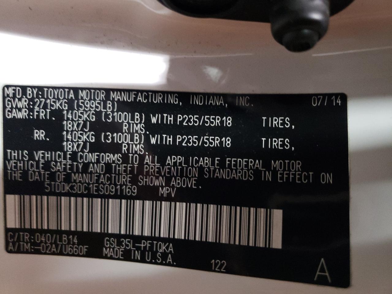 2014 Toyota Sienna - Image 14