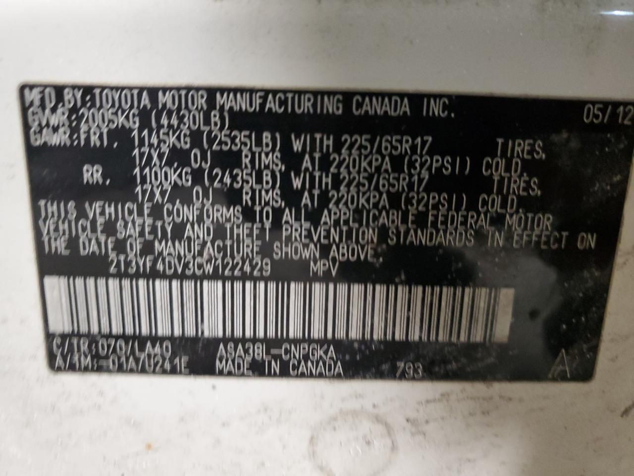 2012 Toyota RAV 4 - Image 13