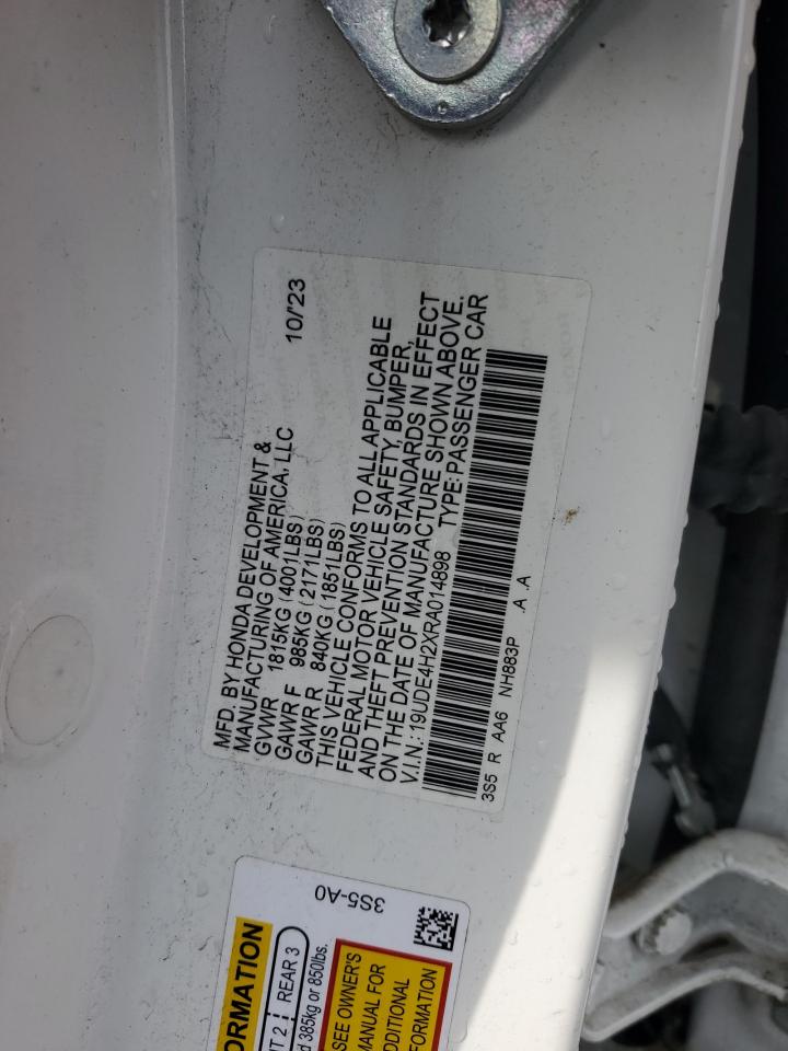 2024 Acura Integra VIN: 19UDE4H2XRA014898 Lot: 46896805