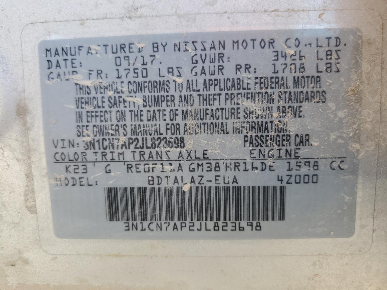 2018 Nissan Versa - Image 12