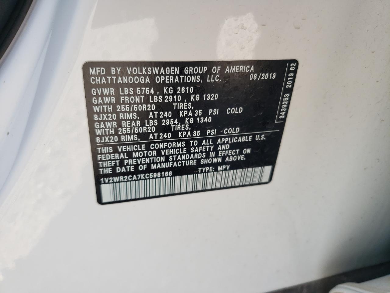 2019 Volkswagen Atlas - Image 13