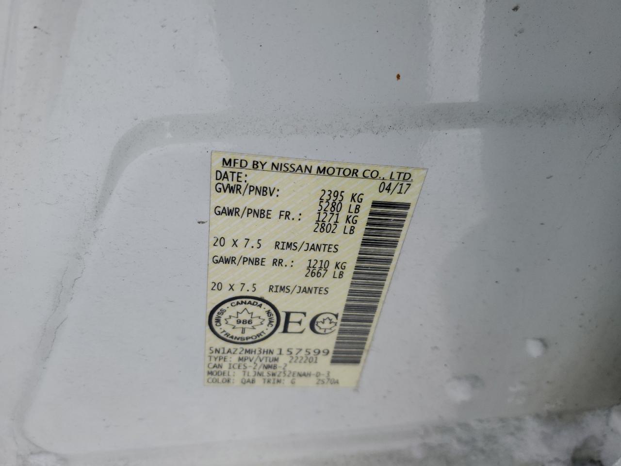 2017 Nissan Murano - Image 13