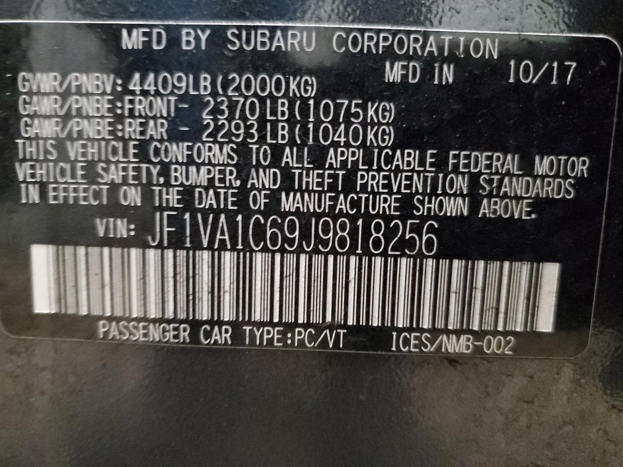 2018 Subaru WRX - Image 13