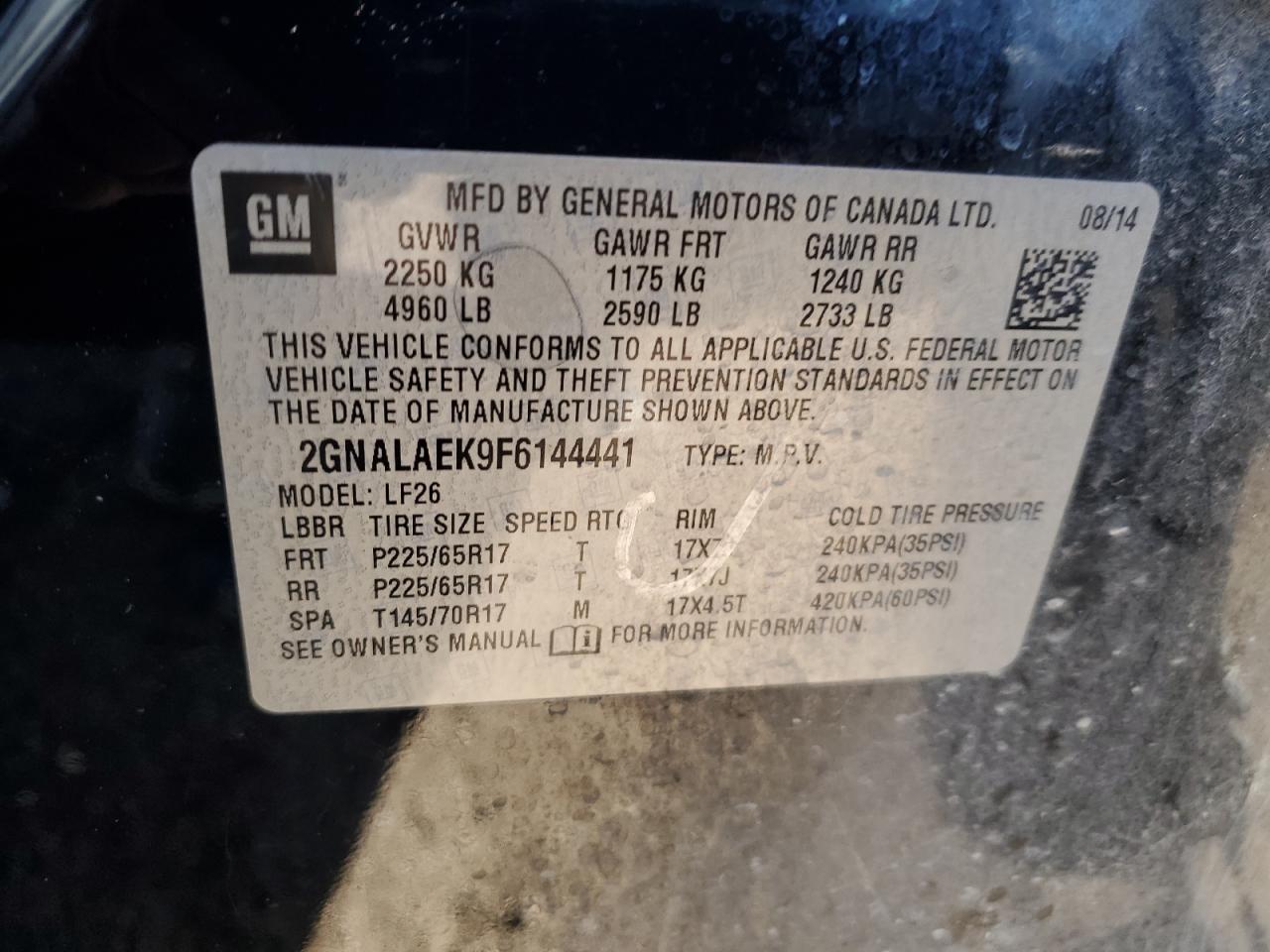 2015 Chevrolet Equinox - Image 15