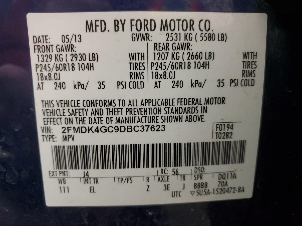 2013 Ford Edge - Image 14
