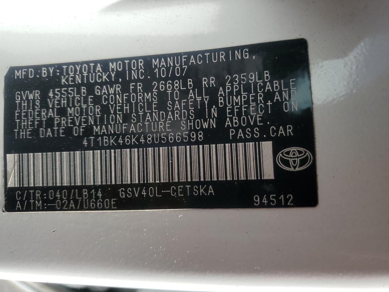 2008 Toyota Camry - Image 12