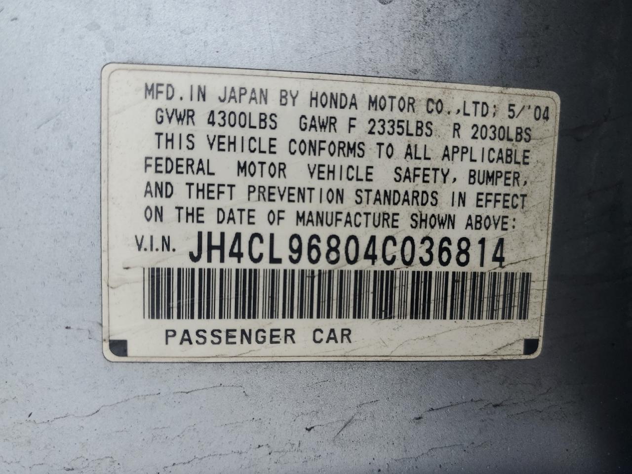 2004 Acura TSX - Image 14