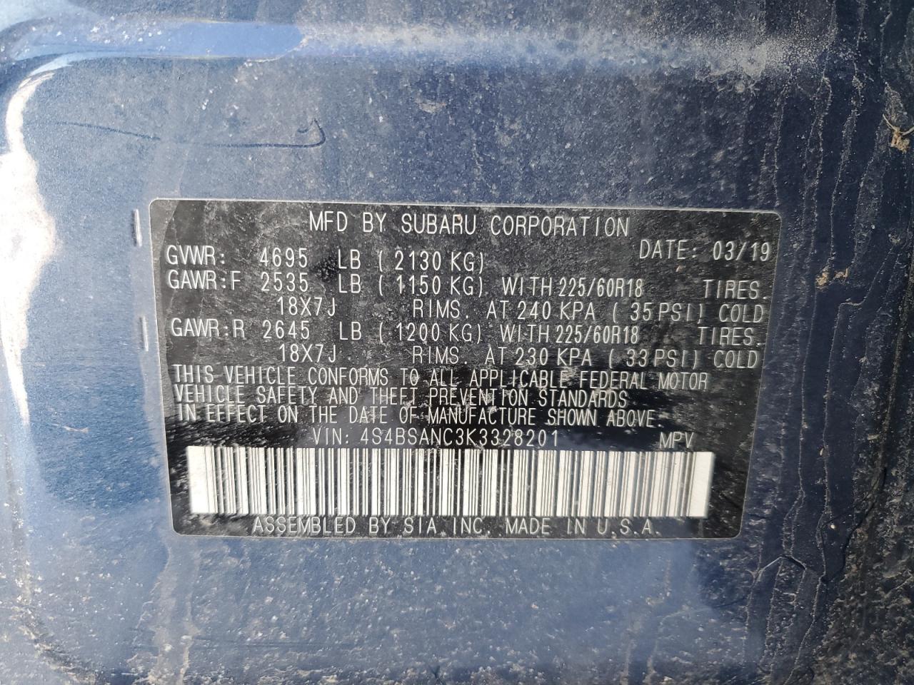 2019 Subaru Outback - Image 15