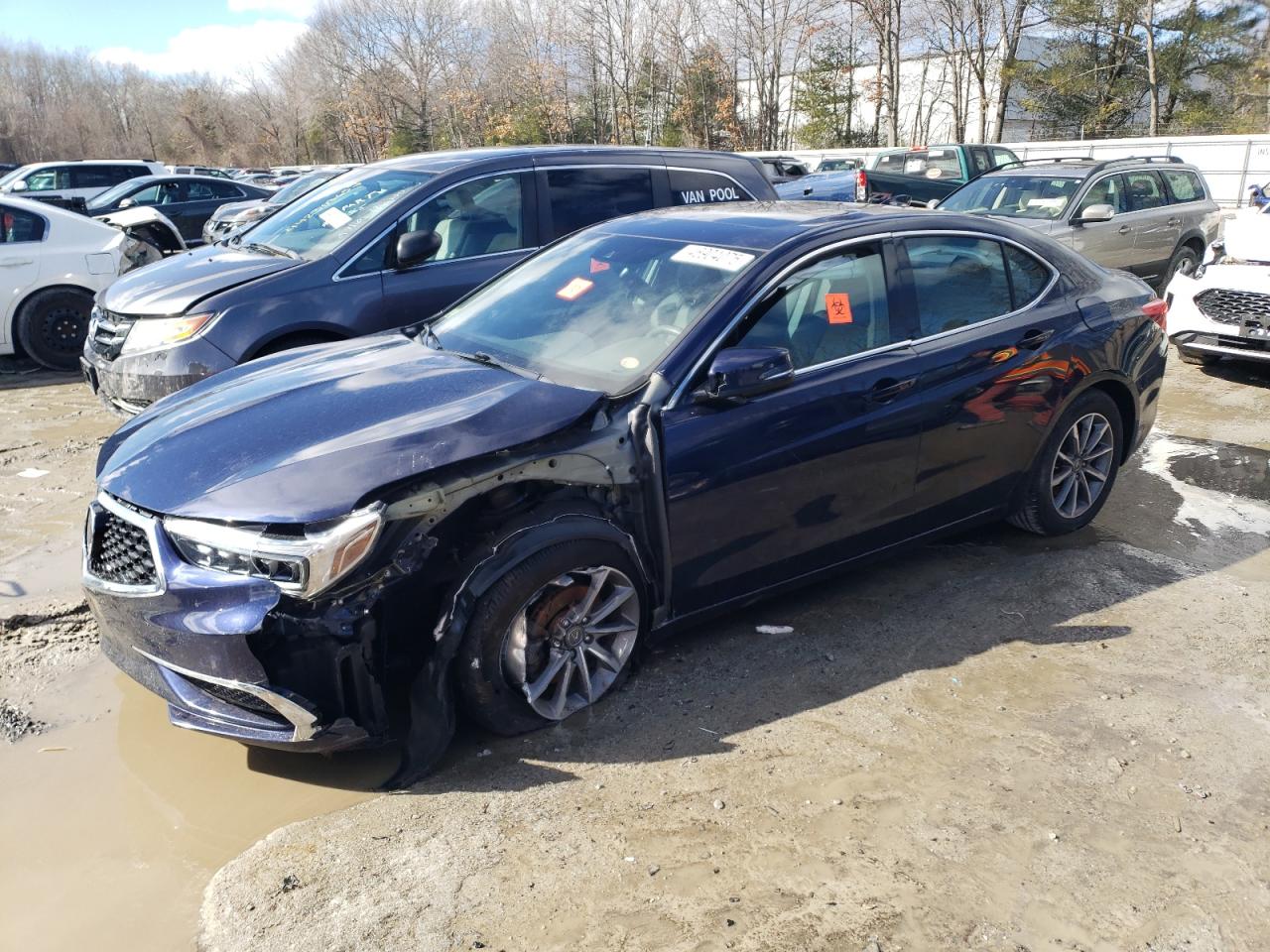 2019 Acura Tlx იყიდება North Billerica-ში, MA - Front End