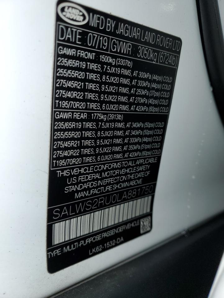2020 Land Rover Range Rover - Image 13