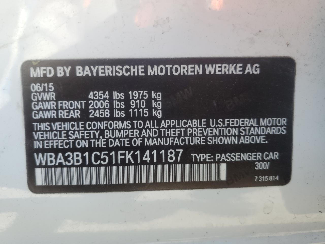 2015 BMW 3er - Image 12