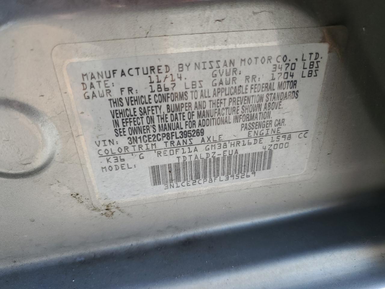 2015 Nissan Versa - Image 15