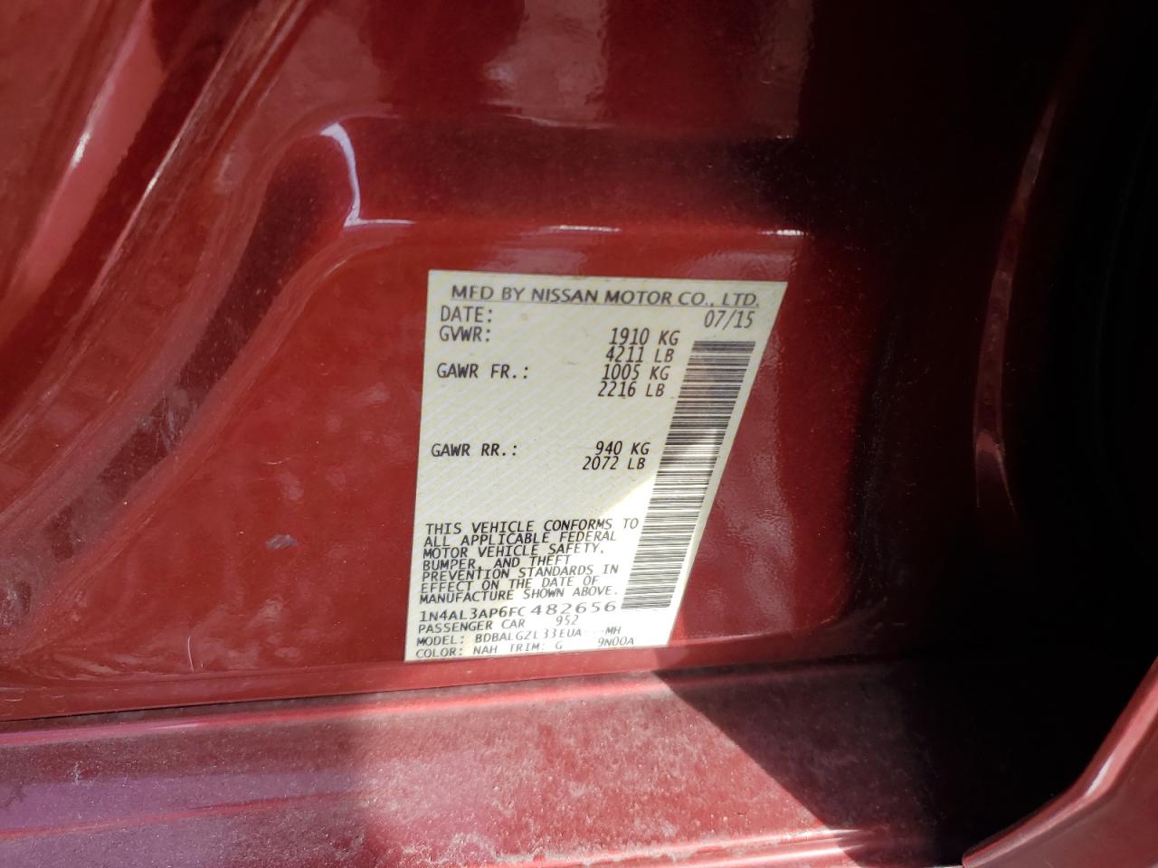 2015 Nissan Altima - Image 12