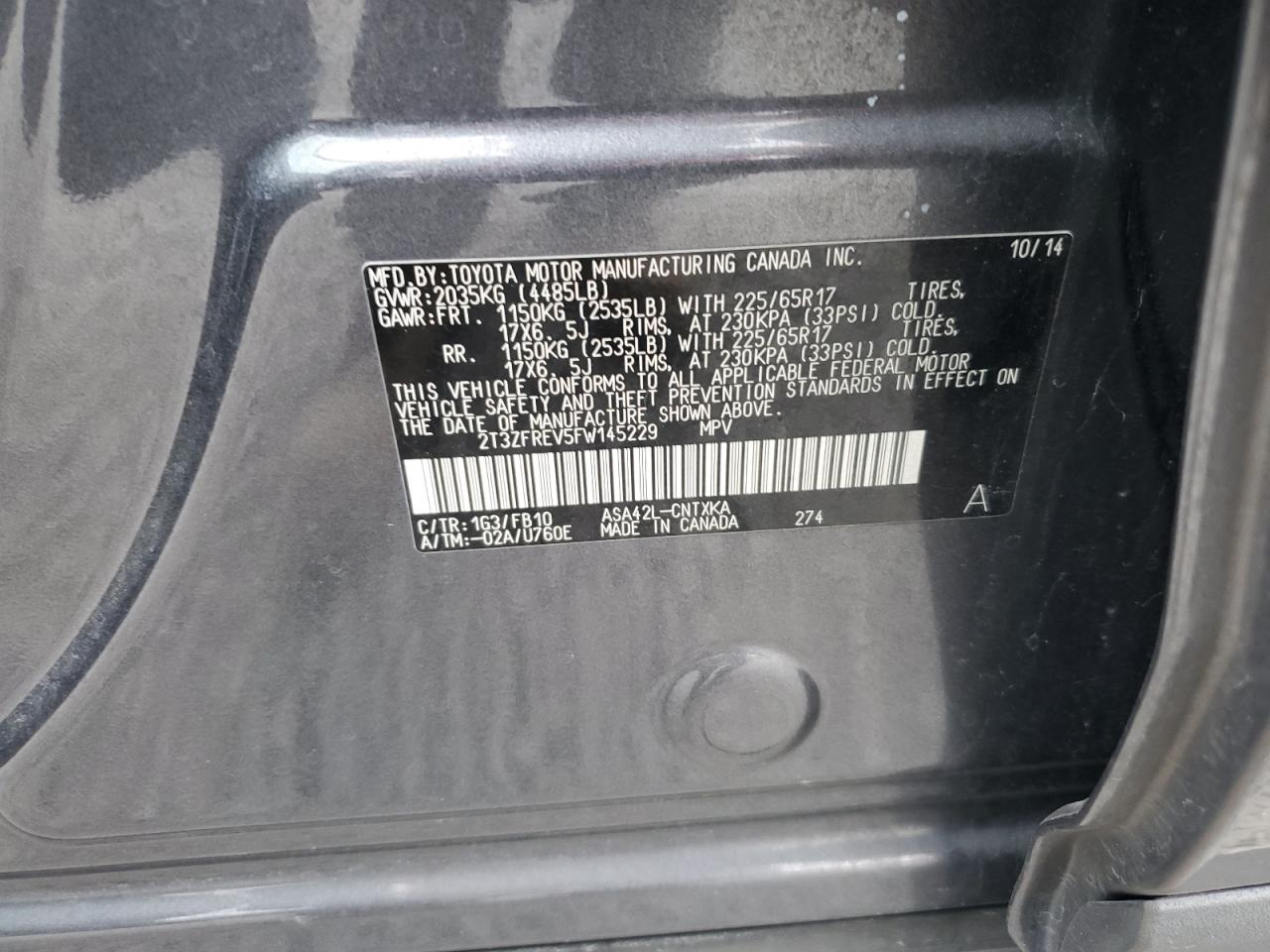 2015 Toyota RAV 4 - Image 13