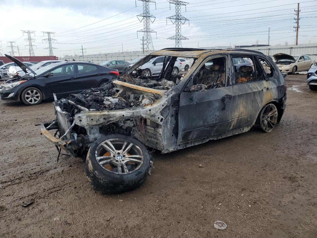 2012 Bmw X5 M na sprzedaż w Elgin, IL - Burn