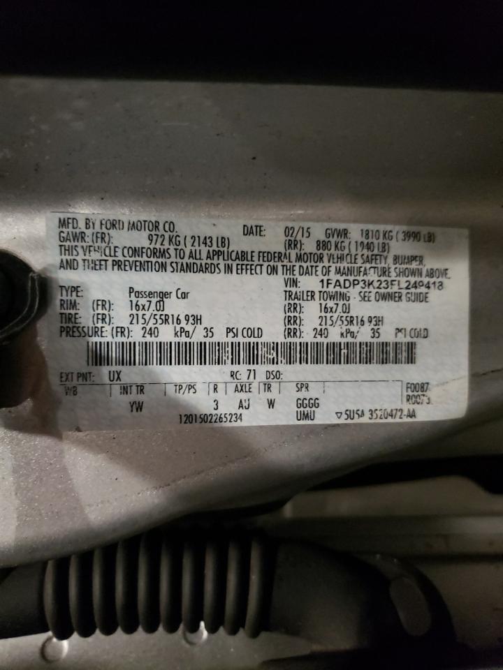 1fadp3k23fl249418 1FADP3K23FL249418 2015 Ford Focus Se