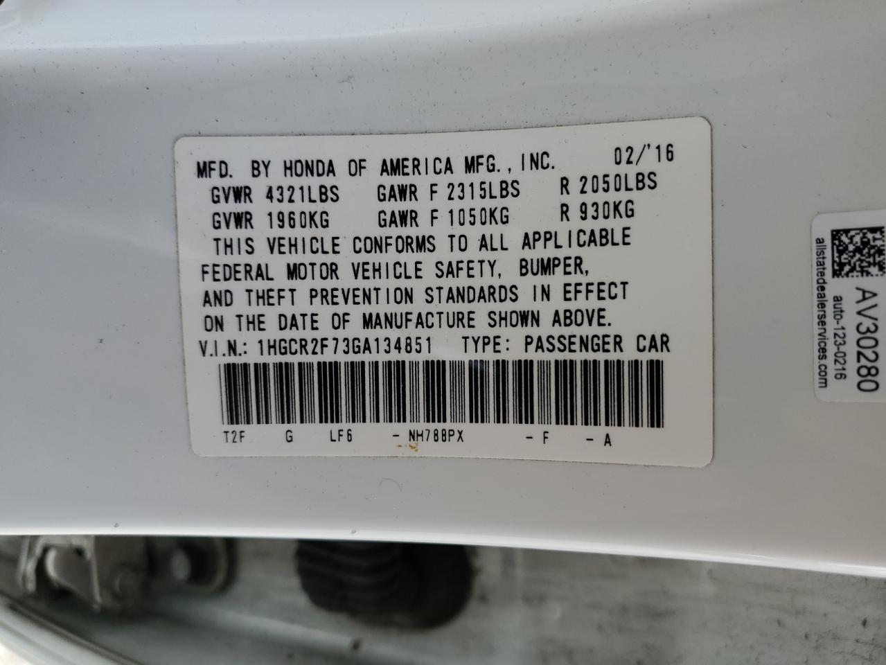2016 Honda Accord - Image 14