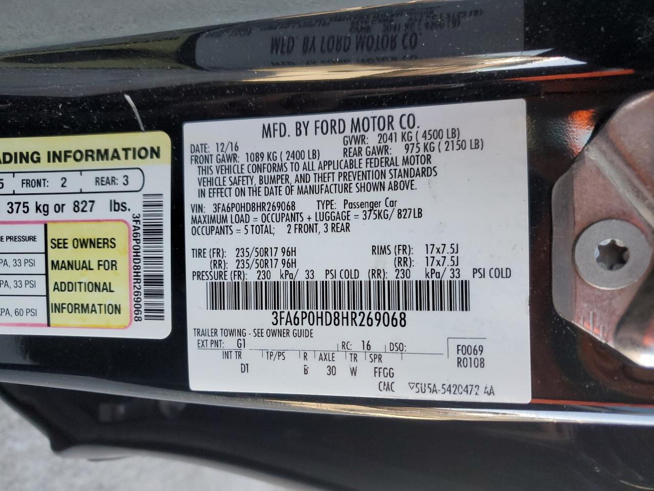 2017 Ford Fusion - Image 12