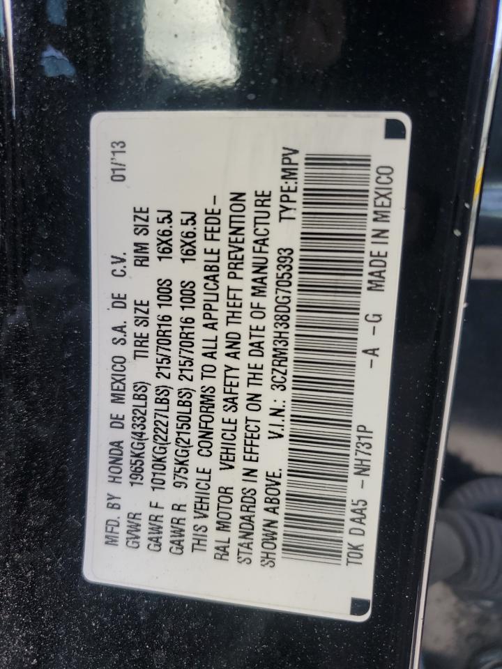 HONDA CRV 2013 VIN 3CZRM3H38DG705393 фото 13