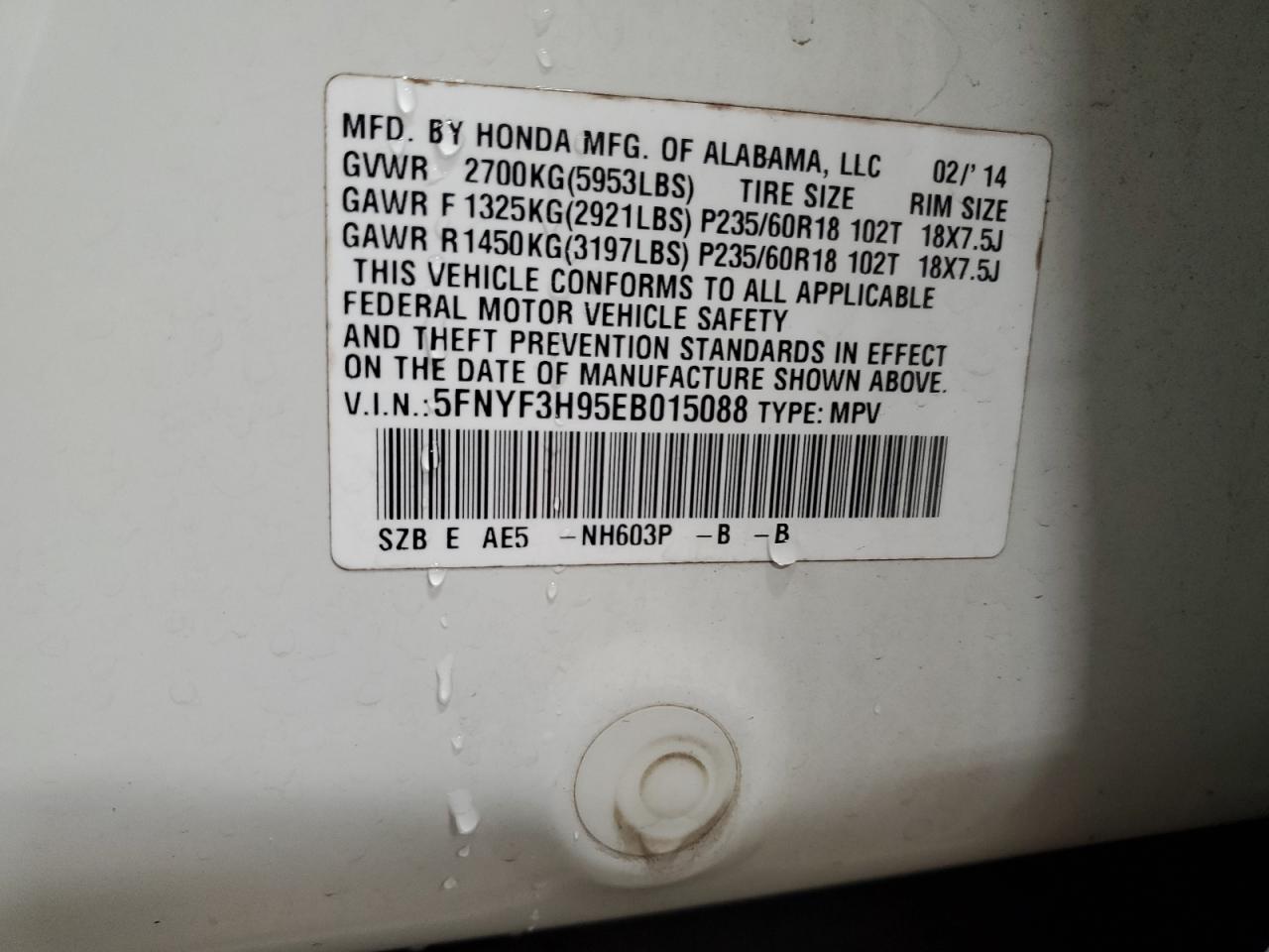 2014 Honda Pilot - Image 14