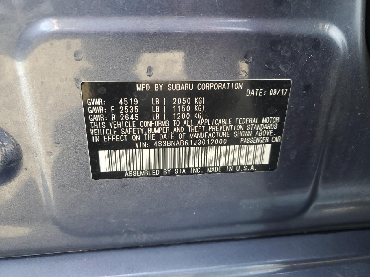 2018 Subaru Legacy - Image 12