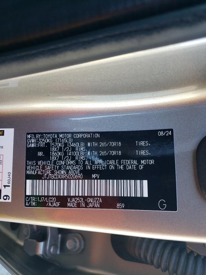 2024 Lexus Gx 550 Premium/Premium+ VIN: JTJTBCDXXR5020690 Lot: 46442165