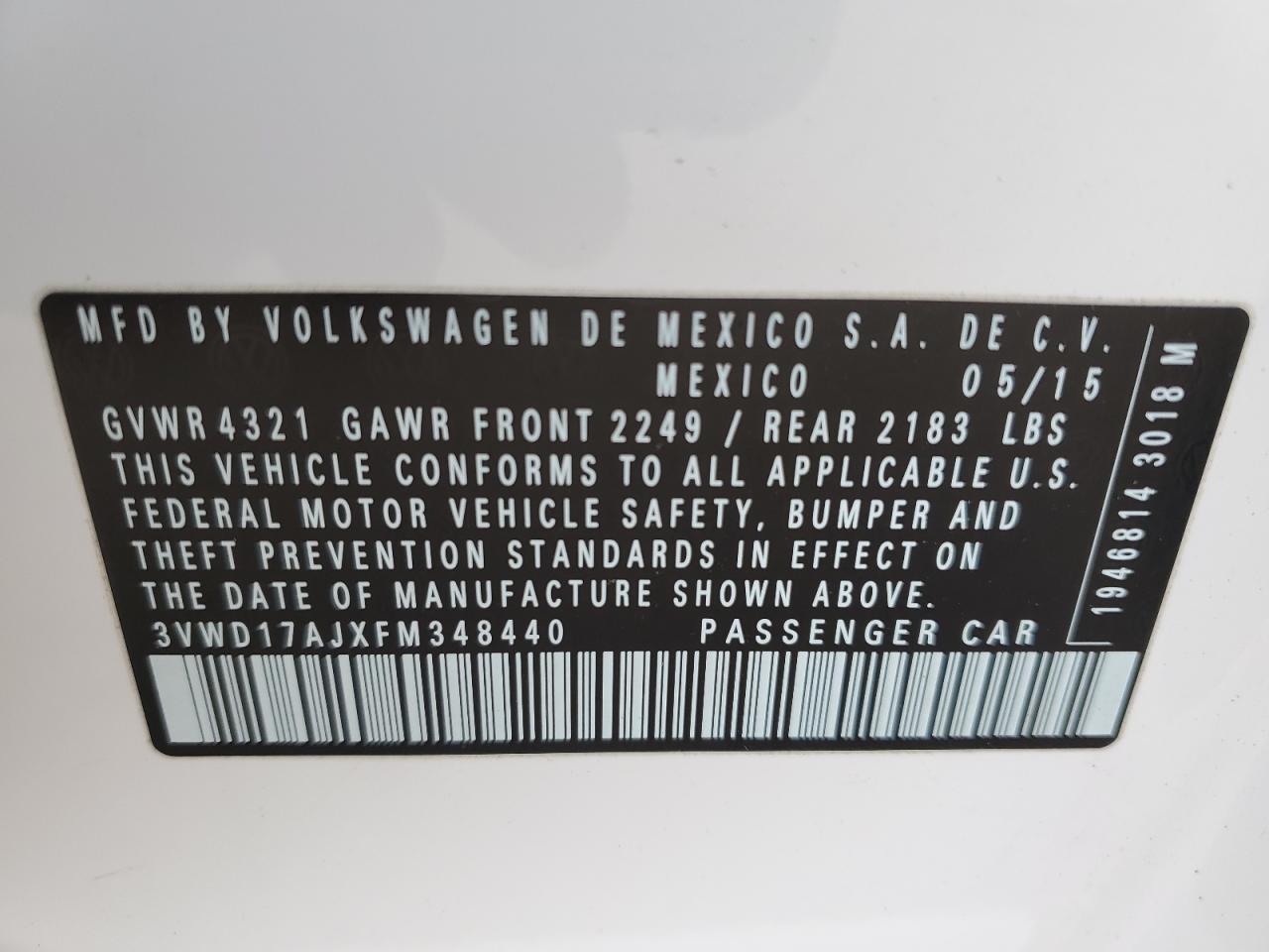 2015 Volkswagen Jetta - Image 12