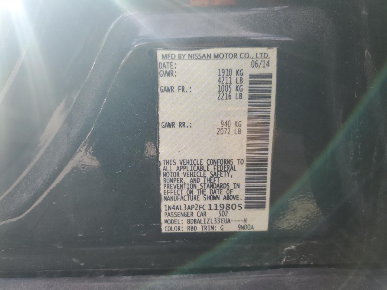 2015 Nissan Altima - Image 12