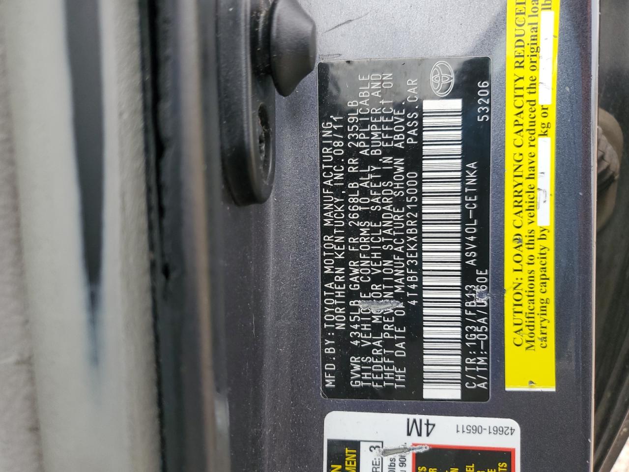 2011 Toyota Camry - Image 12