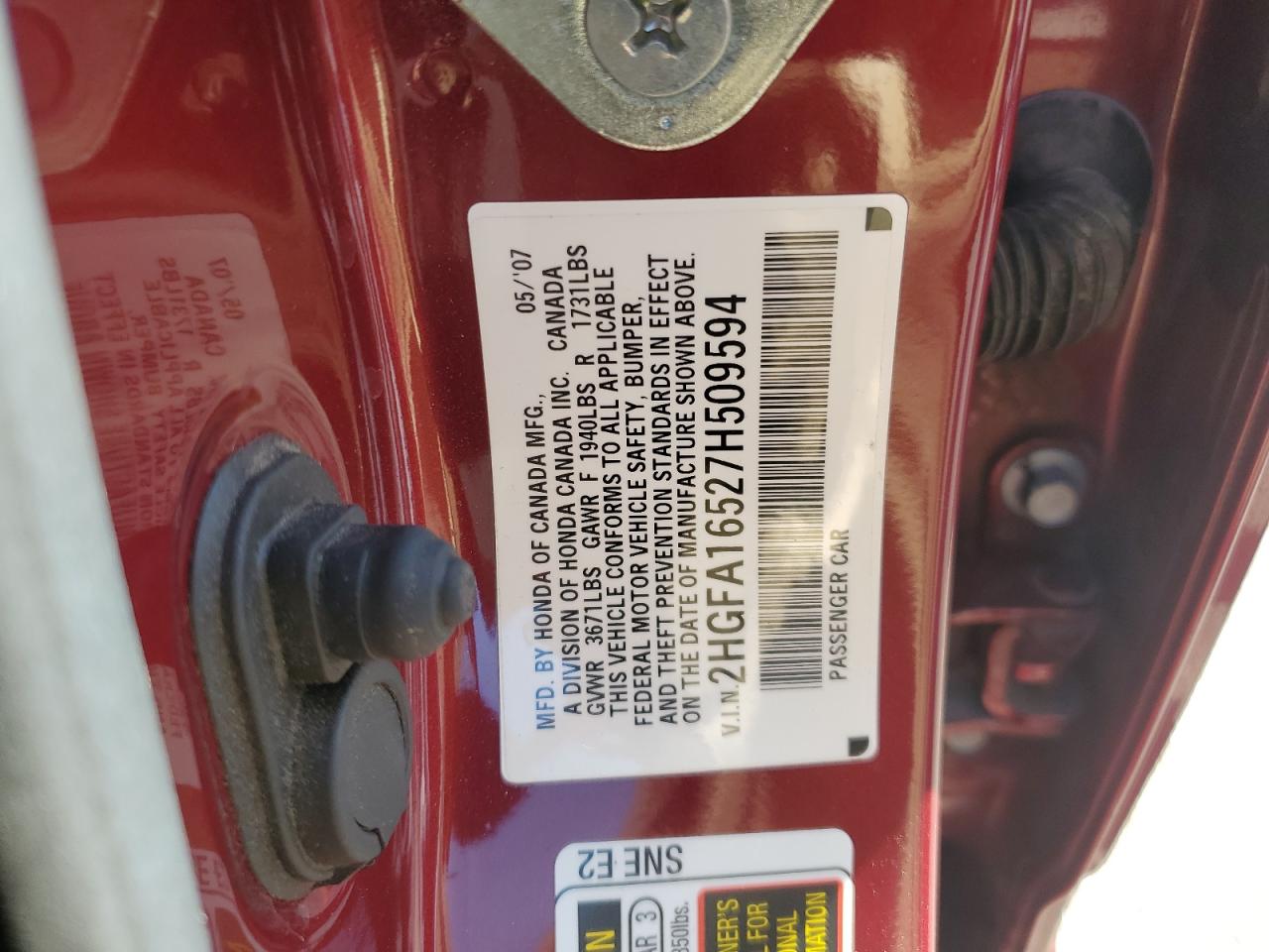 2007 Honda Civic - Image 13