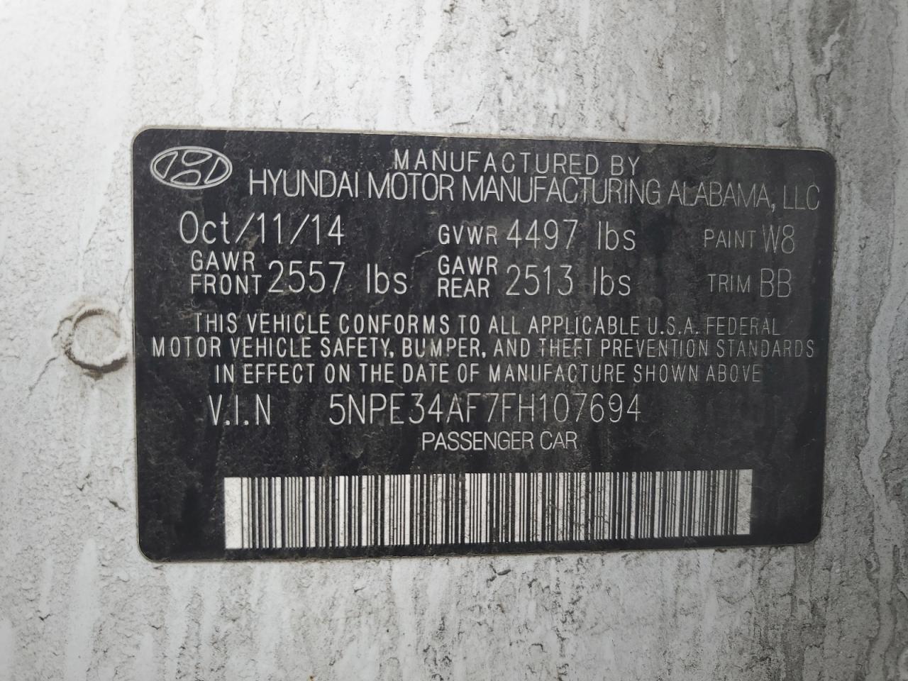 2015 Hyundai Sonata - Image 13