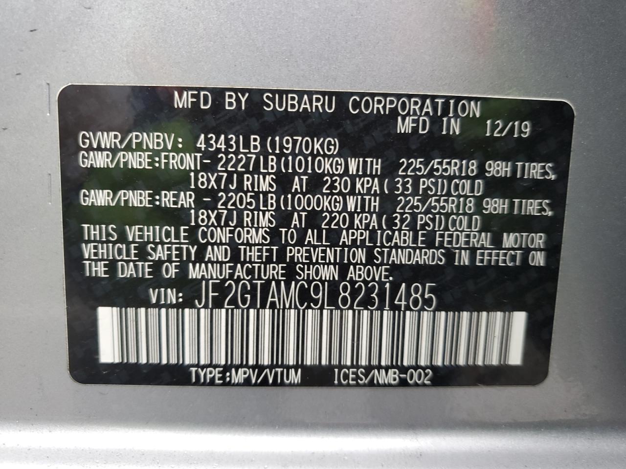 2020 Subaru XV - Image 12