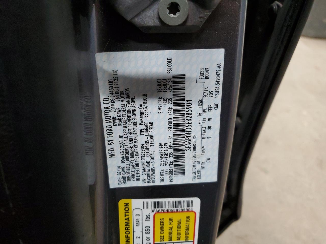 2014 Ford Fusion - Image 12