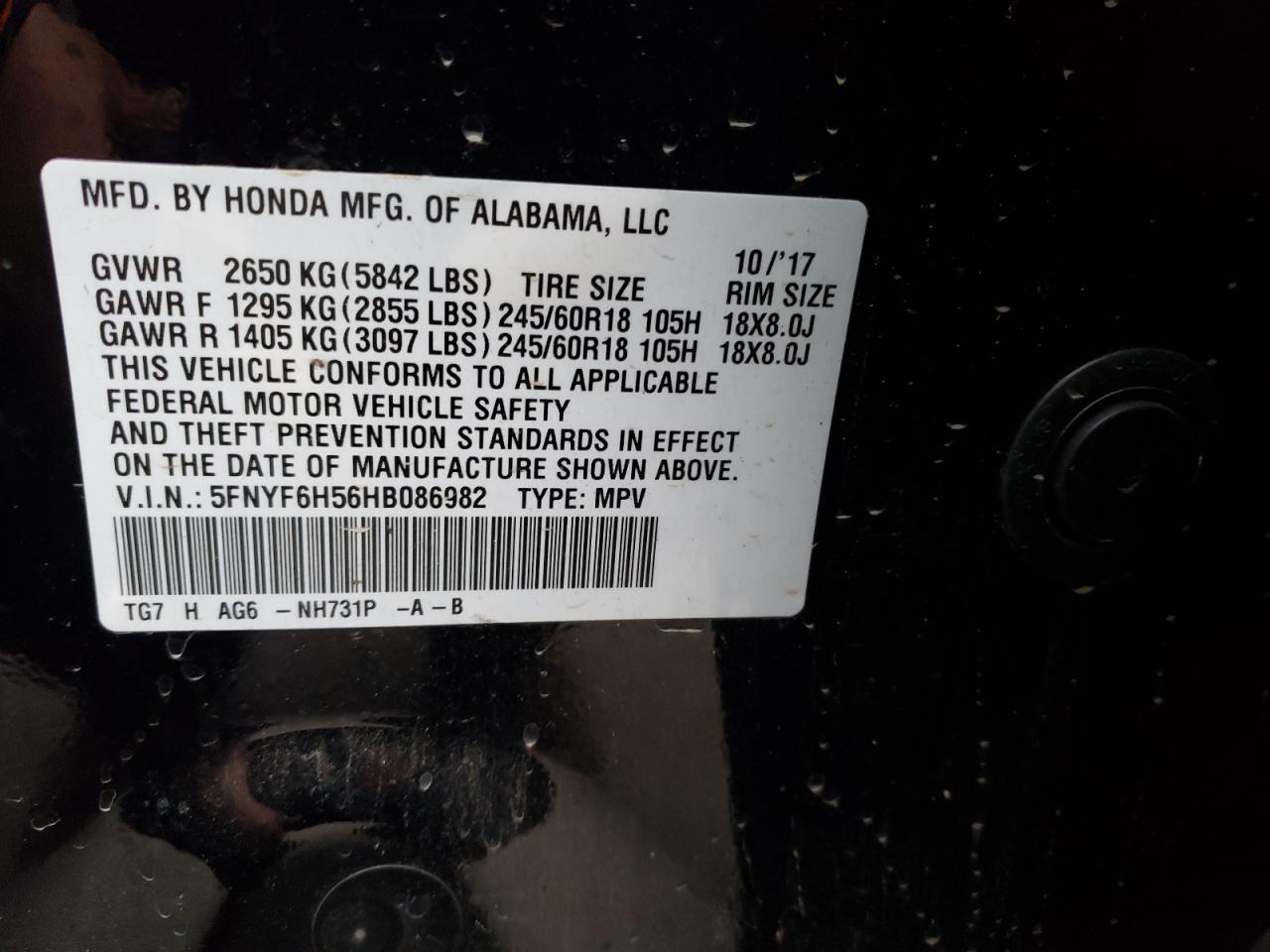 2017 Honda Pilot - Image 13