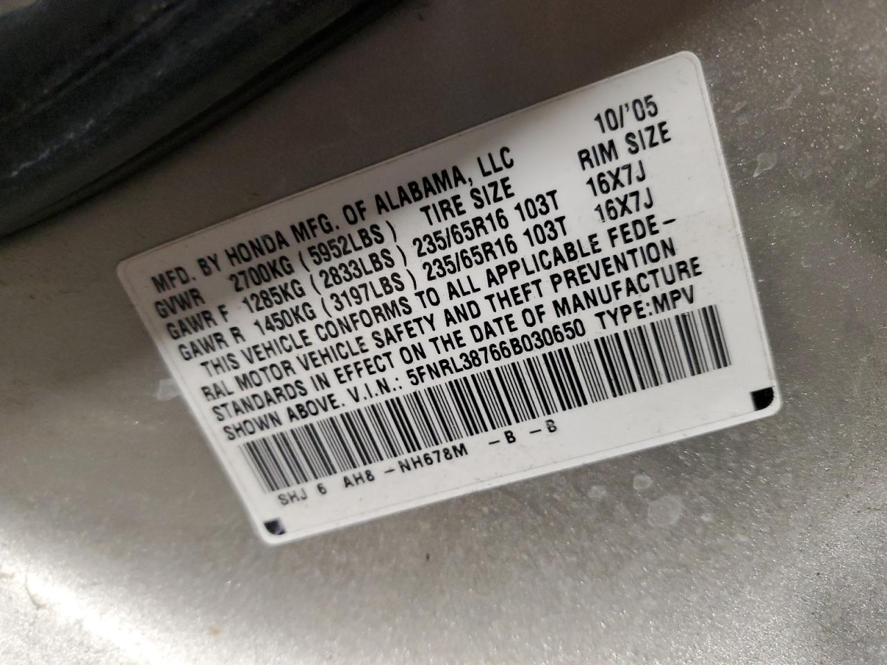 2006 Honda Odyssey - Image 13