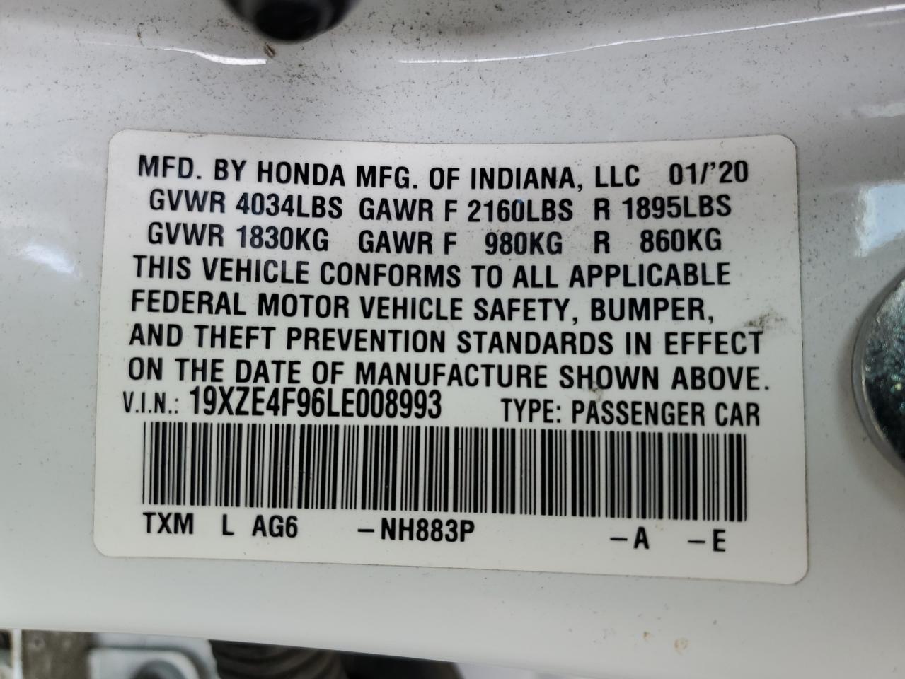 2020 Honda Insight - Image 12