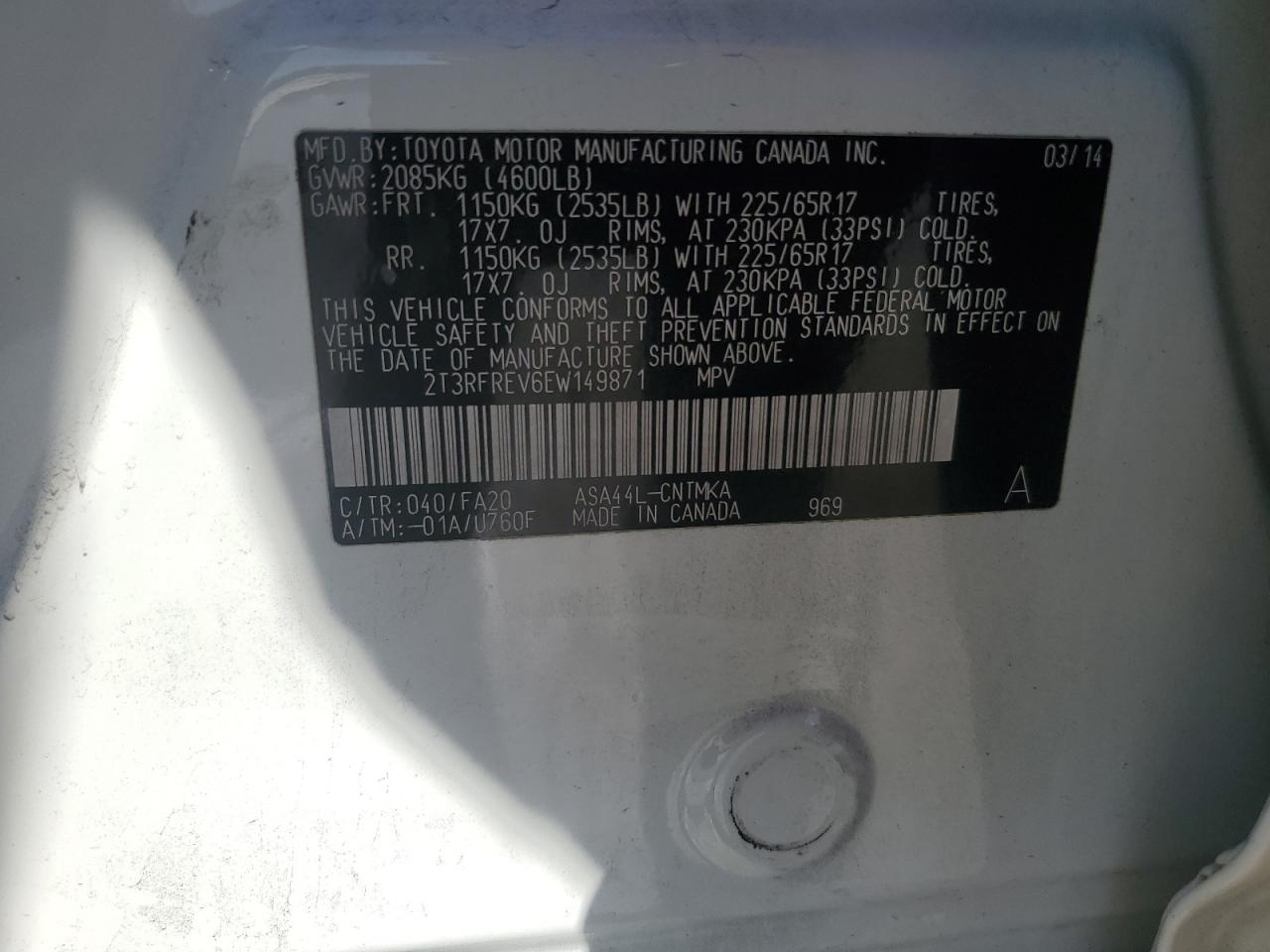 2014 Toyota RAV 4 - Image 13