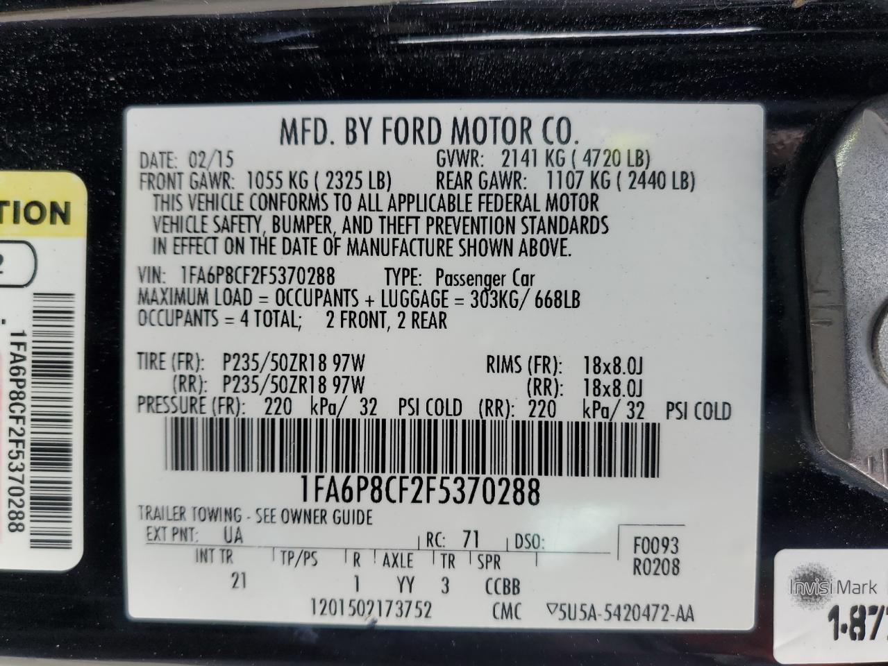 2015 Ford Mustang - Image 14