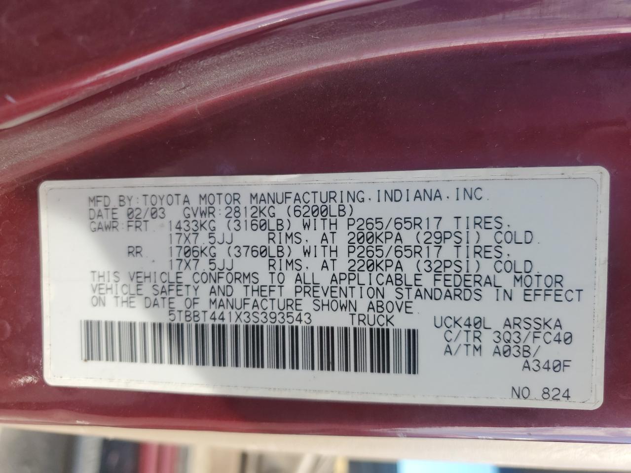 2003 Toyota Tundra - Image 13
