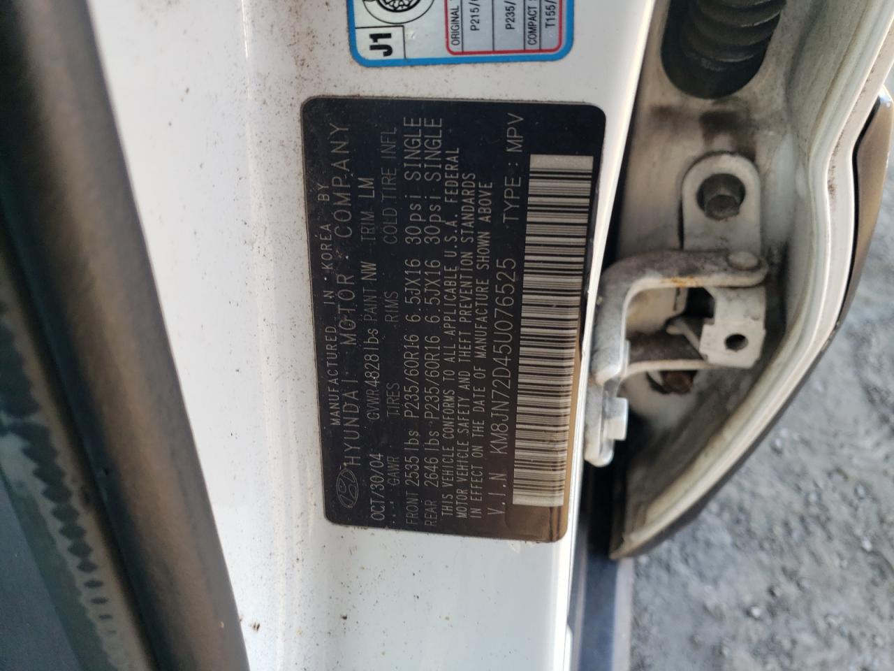 2005 Hyundai Tucson - Image 15