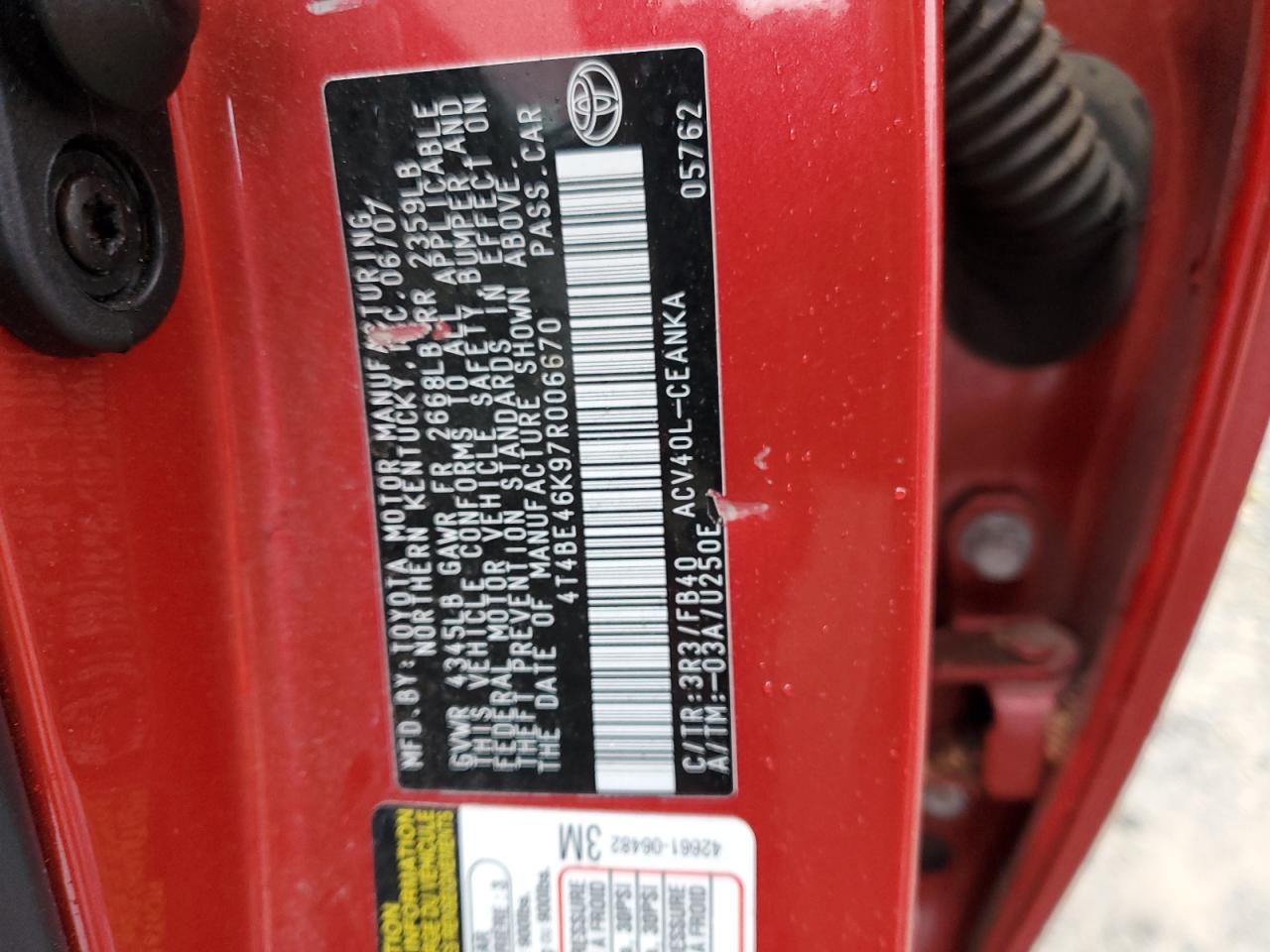 2007 Toyota Camry - Image 12