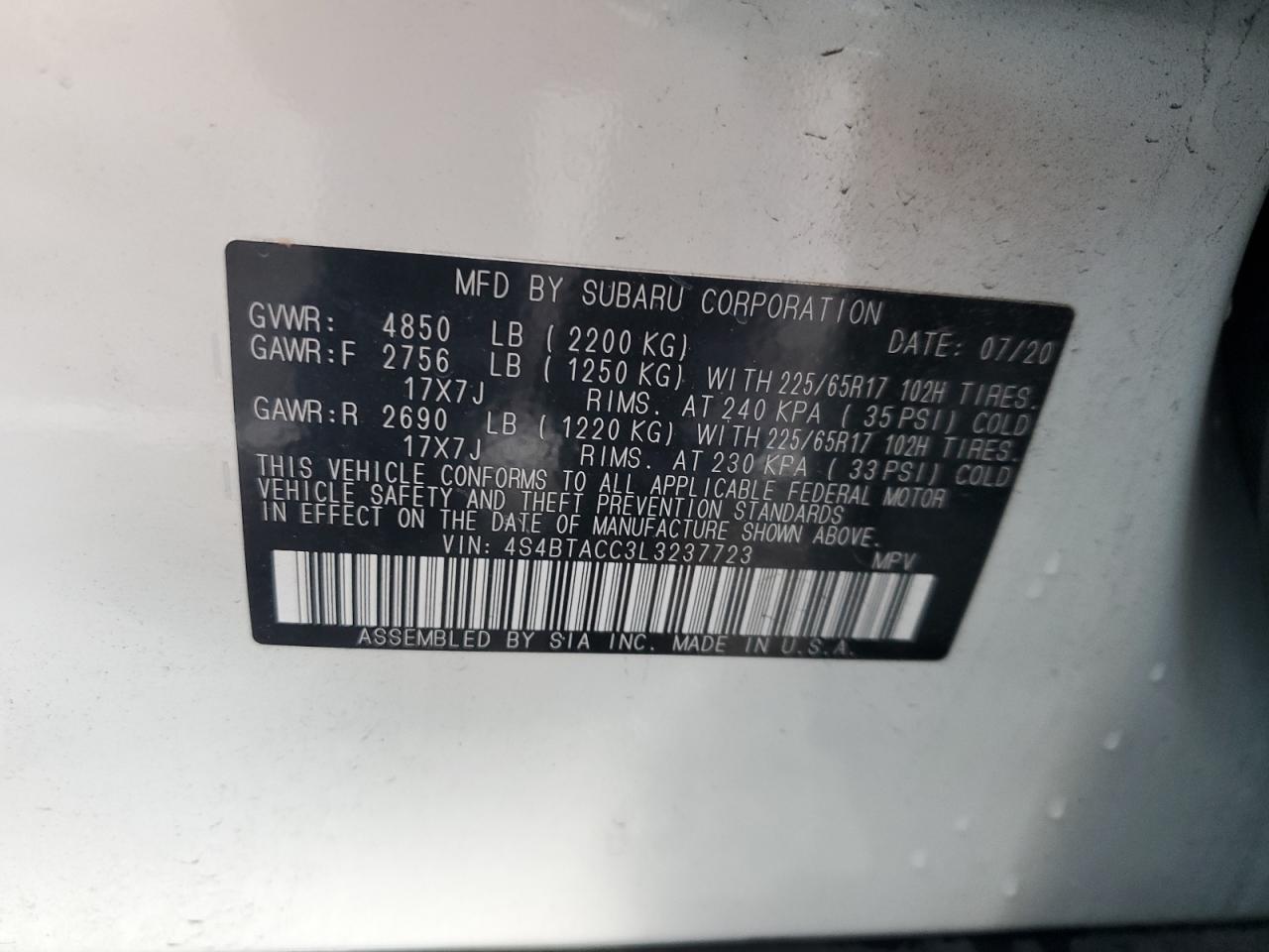 2020 Subaru Outback - Image 14