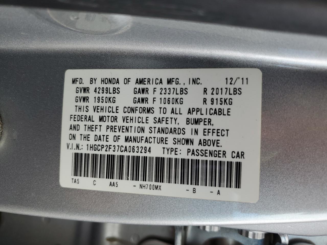 2012 Honda Accord - Image 12