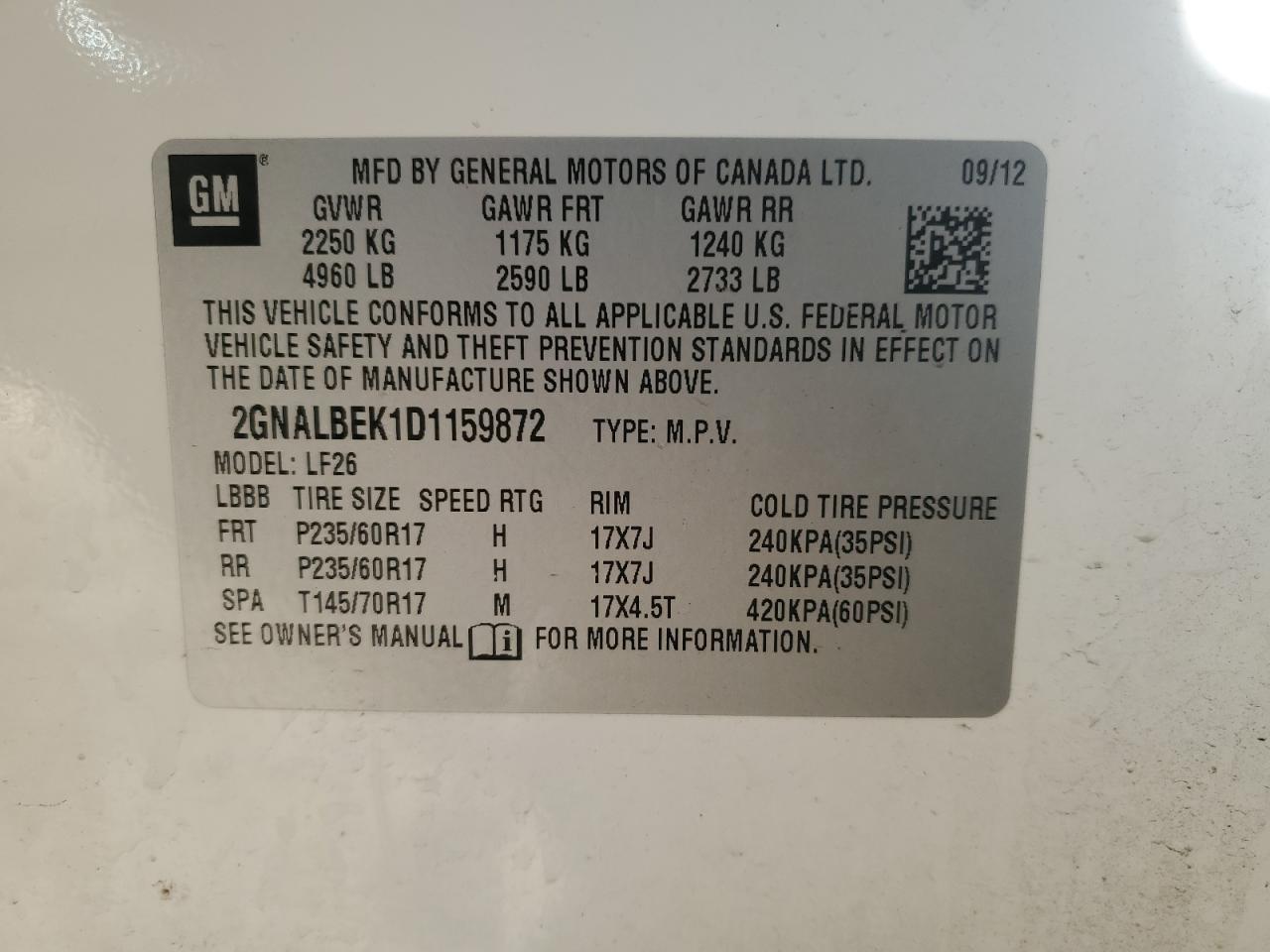 2013 Chevrolet Equinox - Image 13