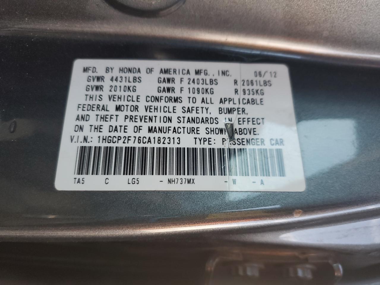 2012 Honda Accord - Image 13